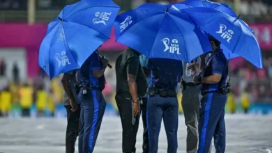 IPL players competing under hot weather conditions during an Indian Premier League match