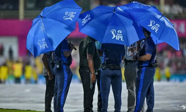 IPL players competing under hot weather conditions during an Indian Premier League match