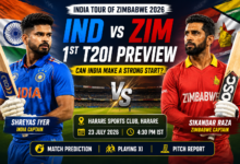 IND vs ZIM 1st T20I 2026 preview featuring Shreyas Iyer and Sikandar Raza at Harare Sports Club