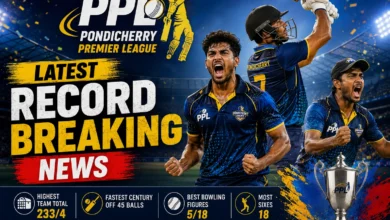 PPL Pondicherry Premier League latest record-breaking match