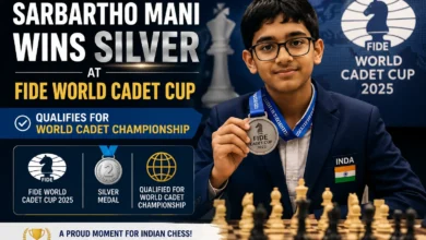 Sarbartho Mani competing at the FIDE World Cadet Cup in Batumi, Georgia