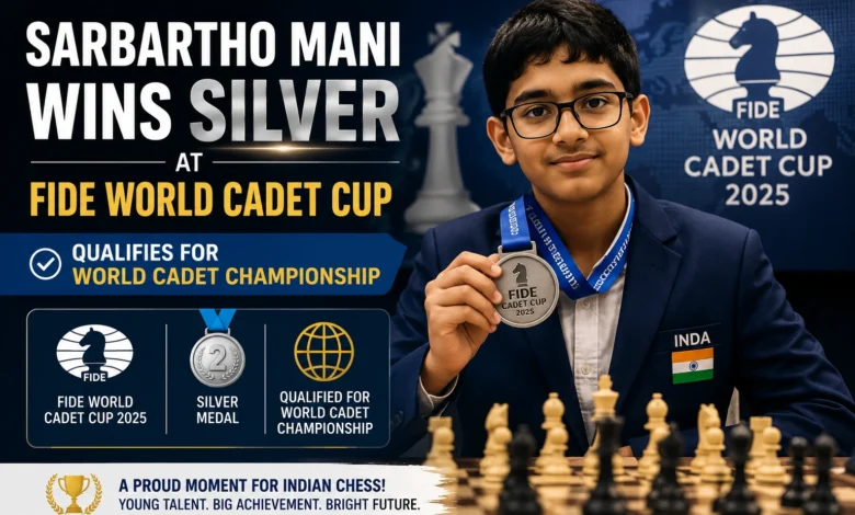 Sarbartho Mani competing at the FIDE World Cadet Cup in Batumi, Georgia