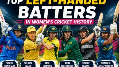 Legendary Left-Handed Batters in Women's Cricket from different eras of international cricket.