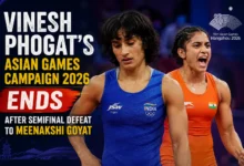 Vinesh Phogat wrestling during the 53kg Asian Games selection trials in New Delhi