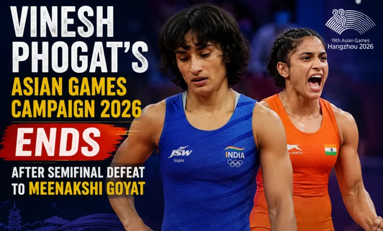Vinesh Phogat wrestling during the 53kg Asian Games selection trials in New Delhi