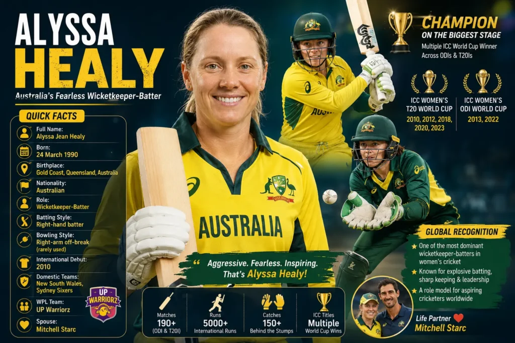 Who is Alyssa Healy - Biography Career, Stats, Family & the Story